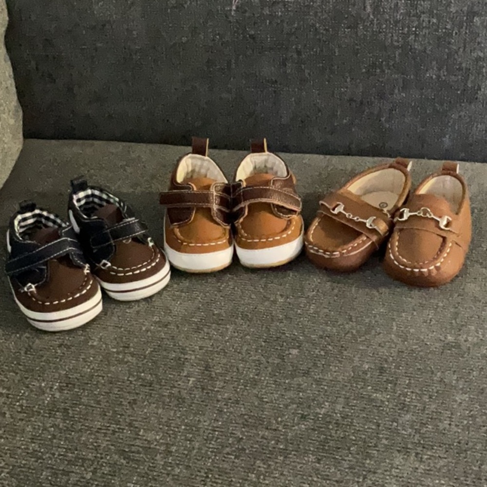 Lucky Brand Brown and Tan Moccasins